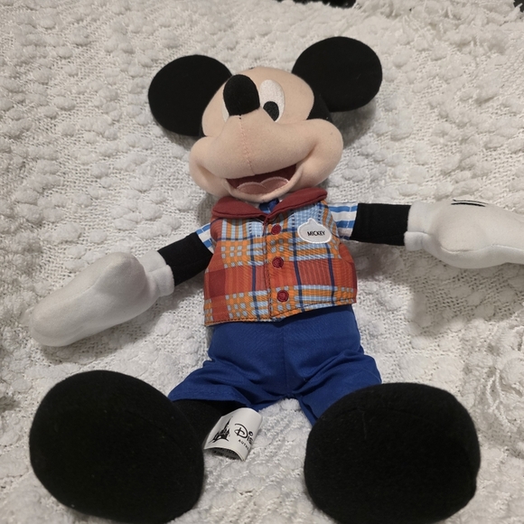 Disney Other - Disney Mickey Mouse Plush Toy - Black, White, Red, Blue, Orange